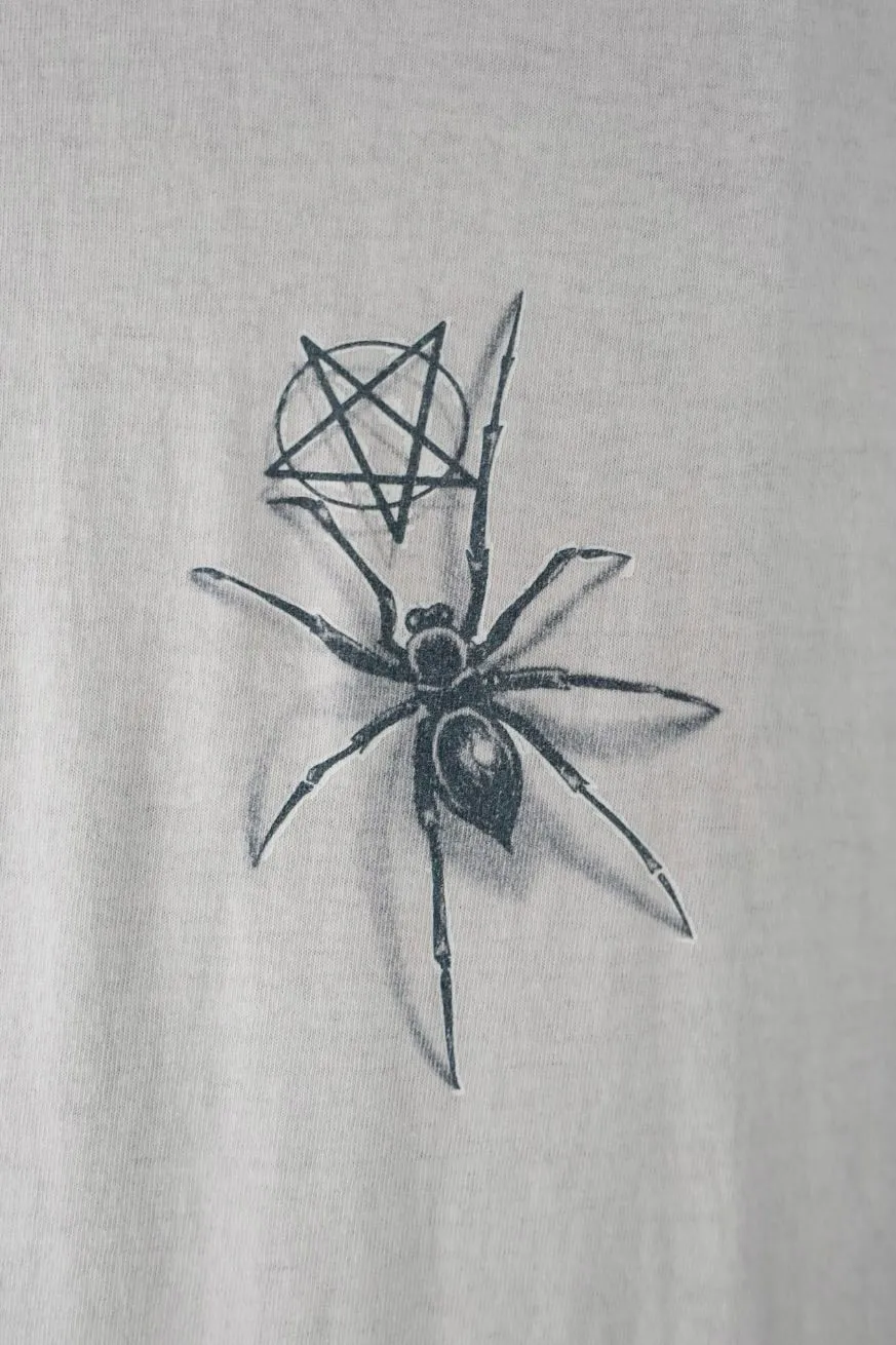 SAINT Mxxxxxx × Dr. Woo DW_LS TEE/TATTOO/WHT Dr.Woo joint model TATOO tattoo long sleeve off-white S-XL OE yarn Tube weaving high weight fabric without side seams Original printing water slurry process No touch printing Breathable and comfortable Original level replica printing Correct version Correct main mark/wash mark/cherub anti-counterfeiting mark